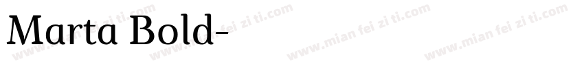 Marta Bold字体转换
